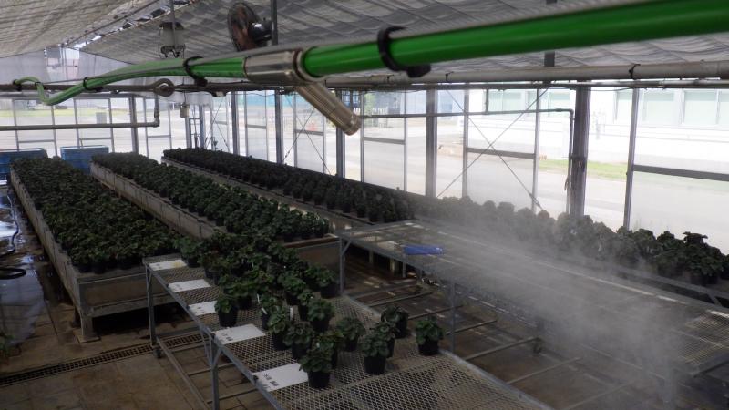 細霧装置の稼働様子2