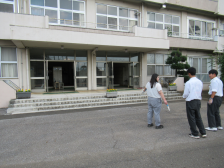 昇降口の装飾風景2