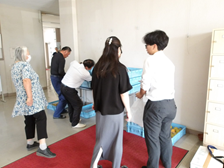 先生方への販売実習